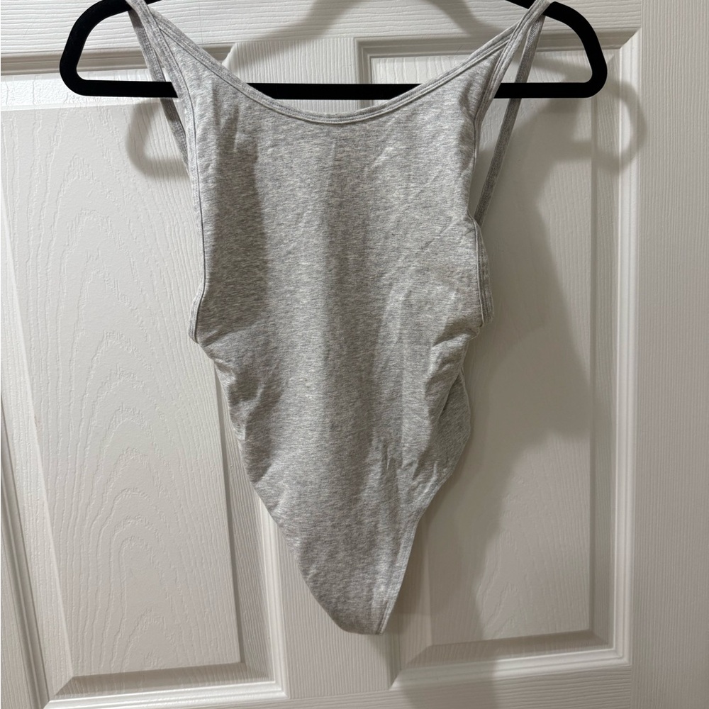 Aritzia Heather Gray Bodysuit